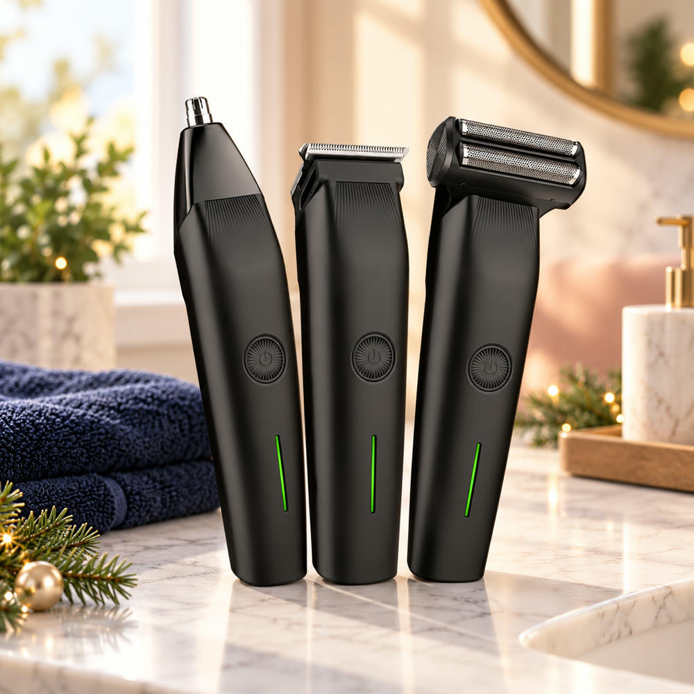 3-in-1 Grooming Kit in use