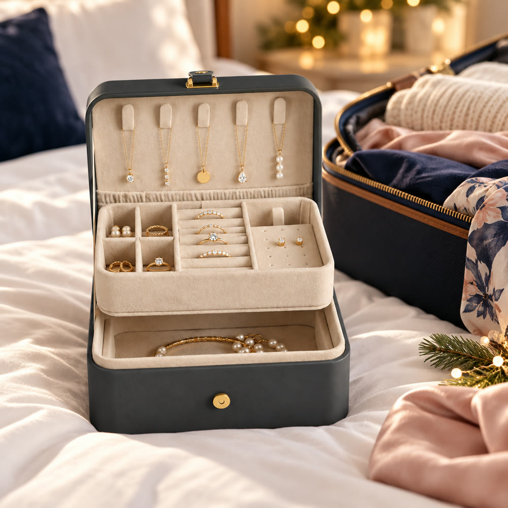 Jewelry Travel Case in use