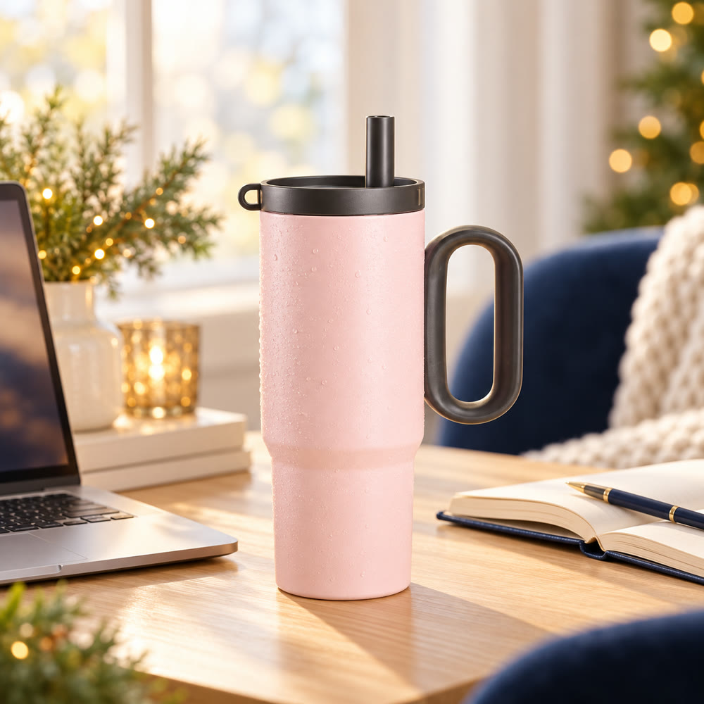 Insulated Tumbler, 26 oz in use